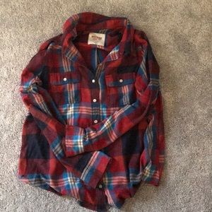 Plaid button down shirt
